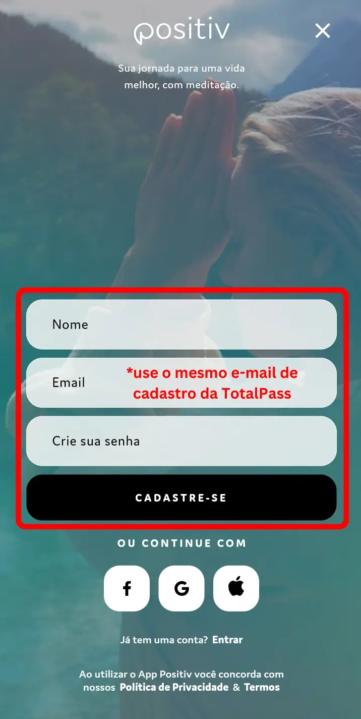 Passo a passo do Caminho A — Cadastre-se na abertura - passo 2