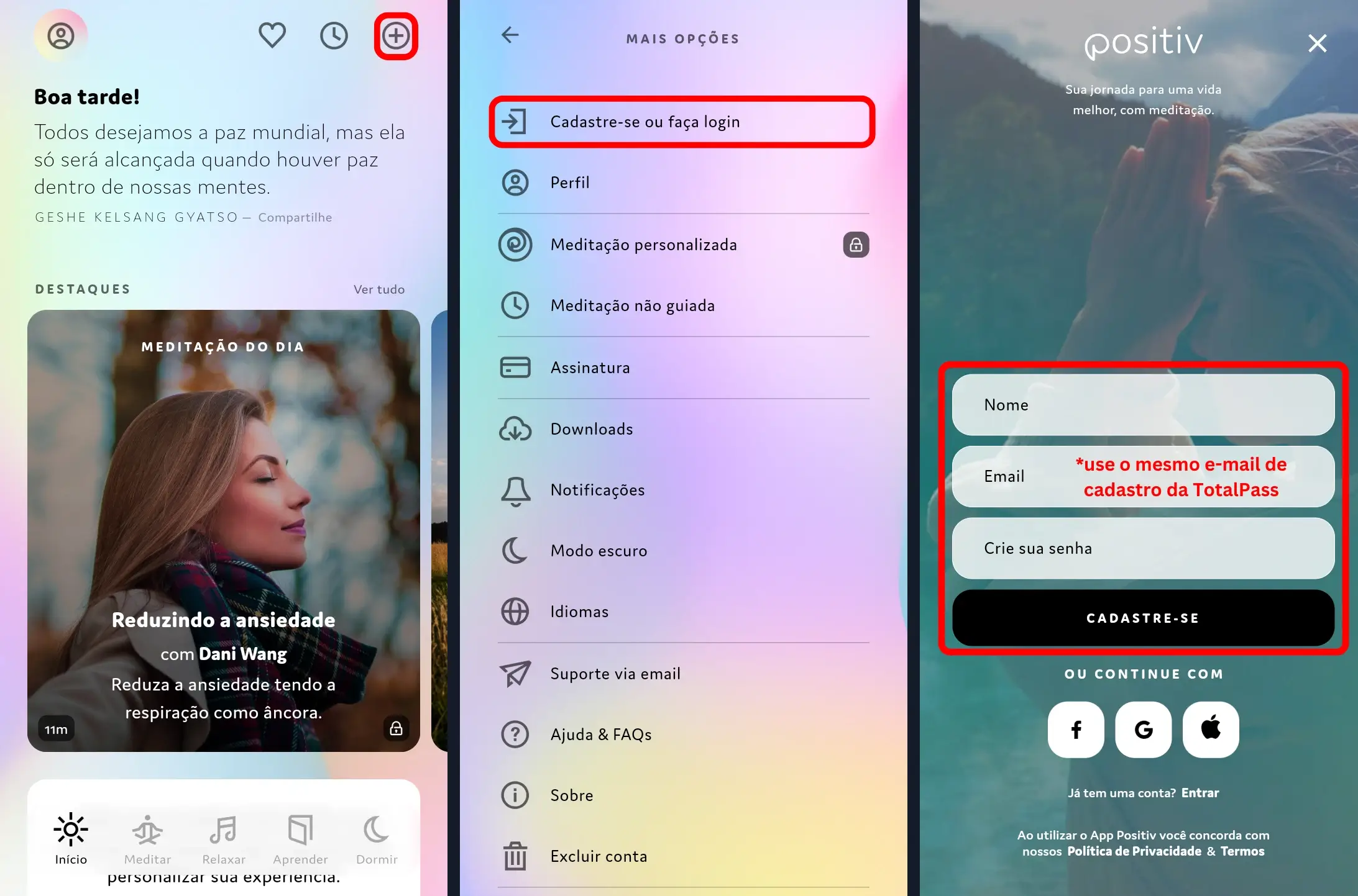 Passo a passo do Caminho B — Entrar anonimamente e depois cadastrar (parte 2)